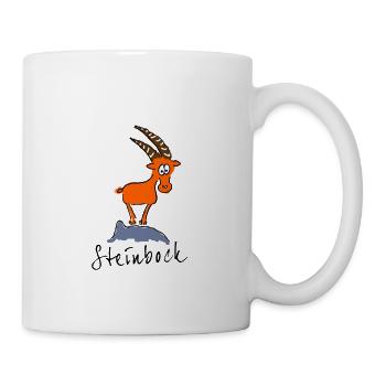 Steinbock - Tasse - Weiß - Rechts