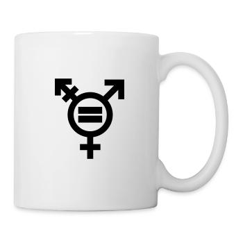 Symbole de l’égalité transgenre - Mug blanc - blanc - Droite