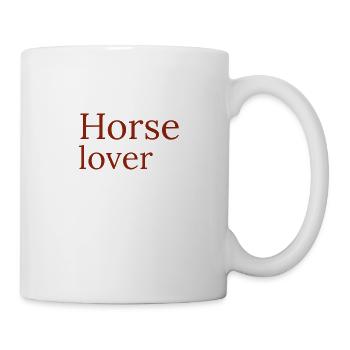 Horse lover - Tasse - Weiß - Rechts