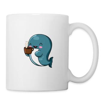 Kaffee Wal - Tasse - Weiß - Rechts