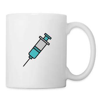 Syringe | Pro Vaccination & Science Statement - Mug - white - Right