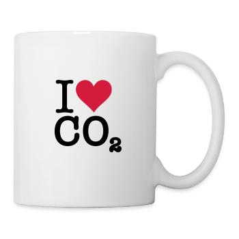 Ich liebe CO2 - Tasse - Weiß - Rechts