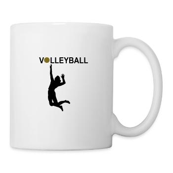 Volleyball - Tasse - Weiß - Rechts