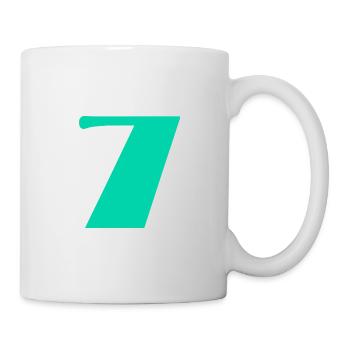 7 YEARS. 7th ANNIVERSARY. BIRTHDAY 7 YEARS. 7 - Mug - white - Right