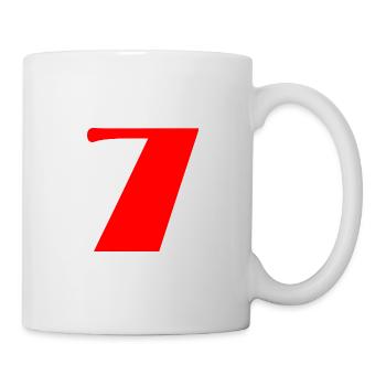 7. 7 YEARS. 7th ANNIVERSARY. BIRTHDAY 7 YEARS - Mug - white - Right