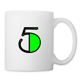 5. 5 JAHRE. 5-JÄHRIGES JUBILÄUM. GEBURTSTAG 5 JAHRE. 5 - Tasse - Weiß - Rechts
