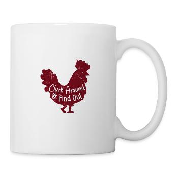Gackern Sie herum & finden Sie es heraus Hühnchen - Tasse - Weiß - Rechts