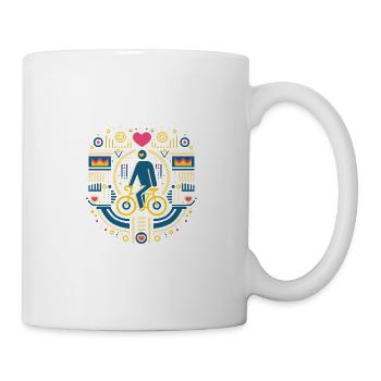 Stuff that connects people/ V-Day (single print) - Tasse - Weiß - Rechts