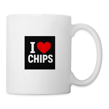 I Jetons de cœur - Mug blanc - blanc - Droite