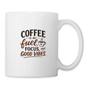 Kaffee an. Fokus an. - Tasse - Weiß - Rechts