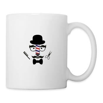 Barbier Haare Bart - Tasse - Weiß - Rechts