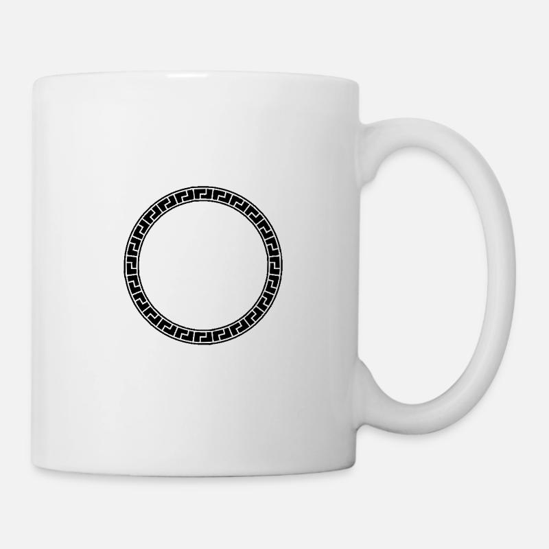 kreis antik - Tasse - Weiß