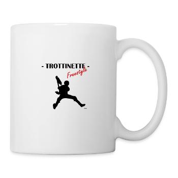 Schwarzes Roller-Logo - Tasse - Weiß - Rechts
