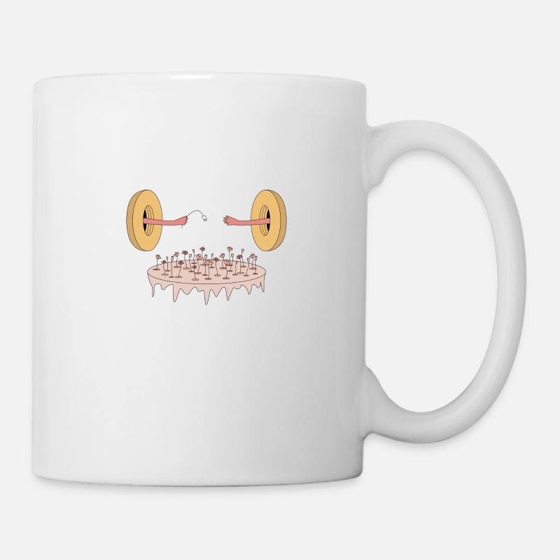 Flowers abstract - Mug - white