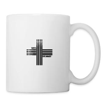 swiss drummer - Mug blanc - blanc - Droite