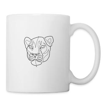 Lion head line - Mug - white - Right