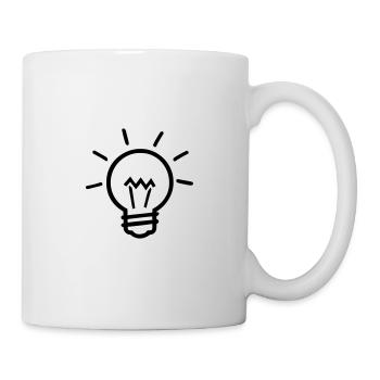 Glühbirne - Tasse - Weiß - Rechts