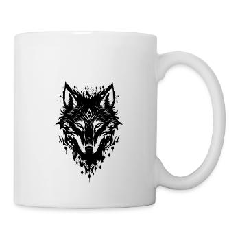 Wolf Wild Animal Forest Nature Hiking Wilderness - Mug - white - Right