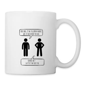 tellement bourré - Mug blanc - blanc - Droite