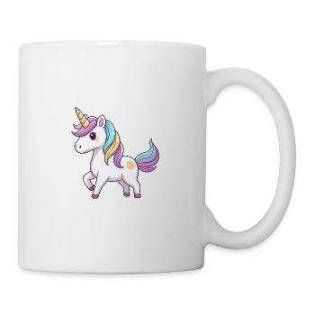 Einhorn-Regenbogen-Traum - Tasse - Weiß - Rechts