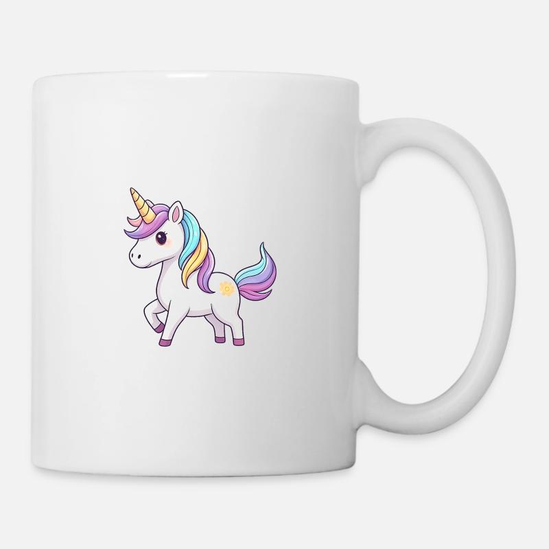 Rêve arc-en-ciel de licorne - Mug blanc - blanc