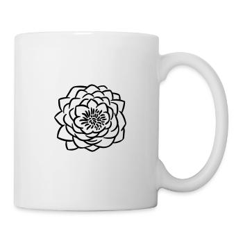 Lotusblume 4 - Tasse - Weiß - Rechts
