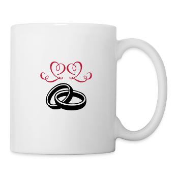 eheringe herzen 002 - Tasse - Weiß - Rechts