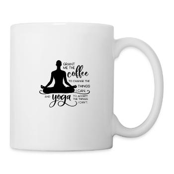 Yoga Life "Coffe, Yoga" - Tasse - Weiß - Rechts