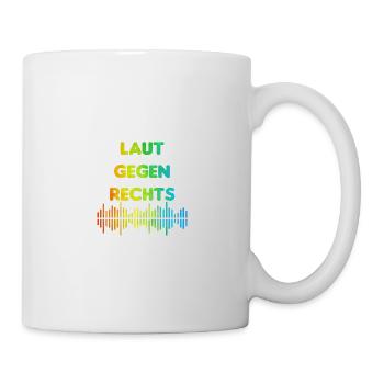 Laut gegen rechts Nr 05 - Tasse - Weiß - Rechts