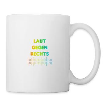 Laut gegen rechts Nr 06 - Tasse - Weiß - Rechts