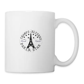 Paris Star Iconic Champs-Elysées Elégance - Mug blanc - blanc - Droite