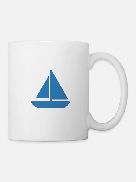 Segelboot Design - Tasse - Weiß