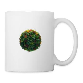 Boule de plantes tropicales - Mug blanc - blanc - Droite
