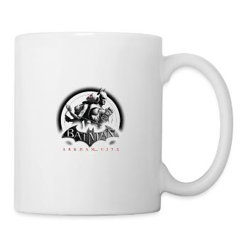 Dunkler Schattenheld Comic-Style - Tasse - Weiß - Rechts
