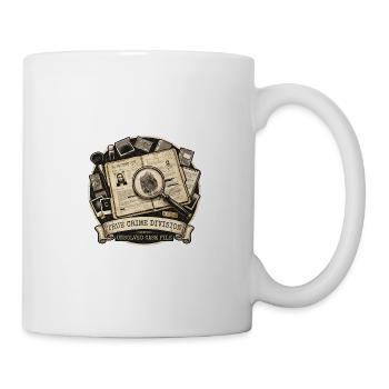 Wahre Crime Division: Unaufgeklärte Akte - Tasse - Weiß - Rechts