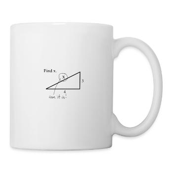 Find X math joke - Mug - white - Right