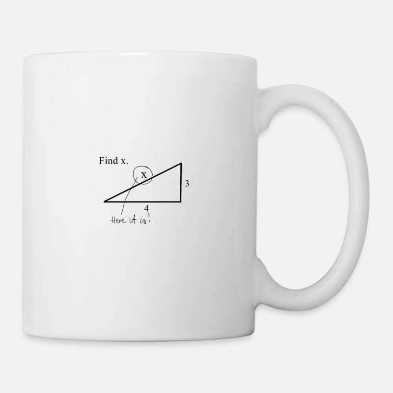 Find X math joke - Mug blanc - blanc