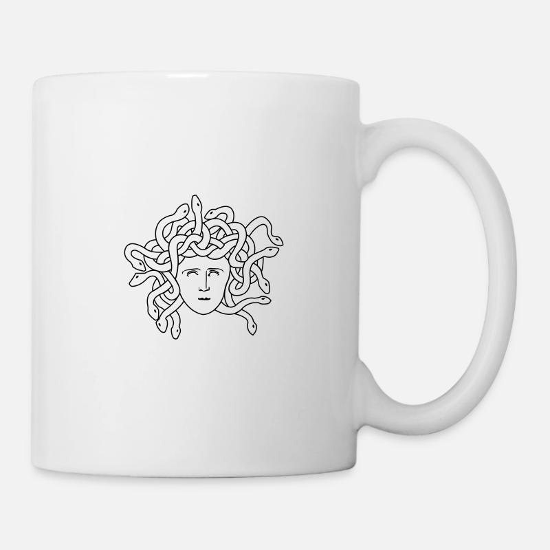 medusa gesicht - Tasse - Weiß