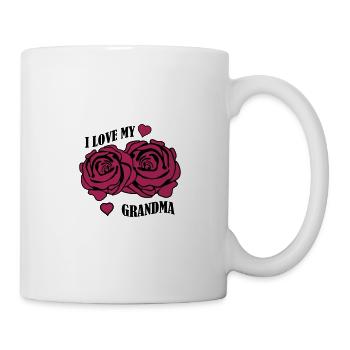 i love my grandma - Mug - white - Right