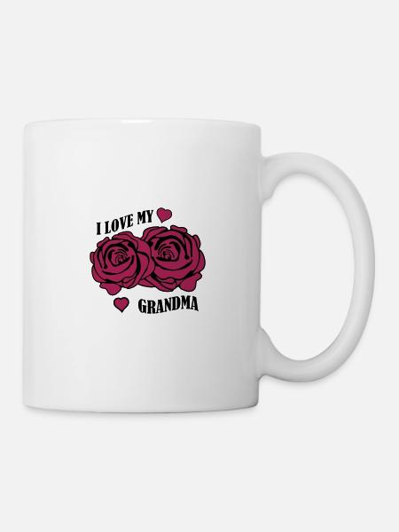 j'aime ma grand-mère - Mug blanc - blanc