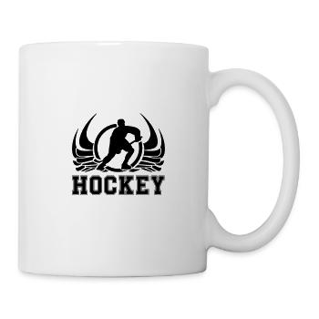 hockey design - Tasse - Weiß - Rechts