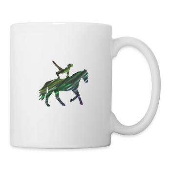 Cheval de voltige - voltige cadeau Volti - Mug blanc - blanc - Droite