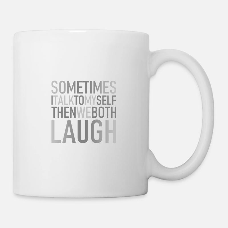 Laugh Grafik - Tasse - Weiß