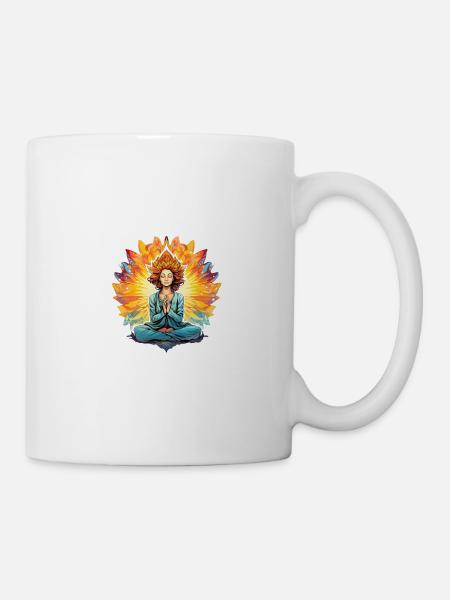 Sicherer Ort Meditation - Tasse - Weiß