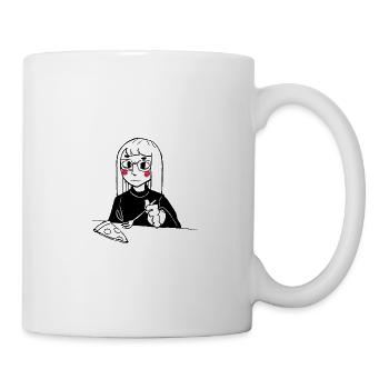 Pizza - Mug blanc - blanc - Droite