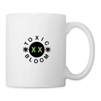 Verspielter Totenkopf mit floralen Akzenten - Tasse - Weiß - Rechts