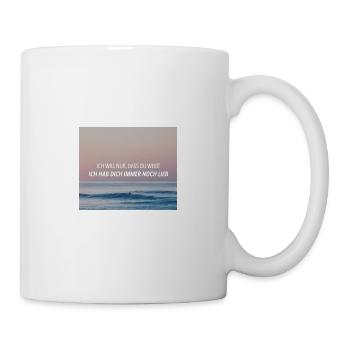 Ich will nur - Philipp Poisel - Tasse - Weiß - Rechts