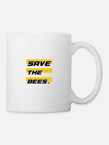 Save the bees - Tasse - Weiß
