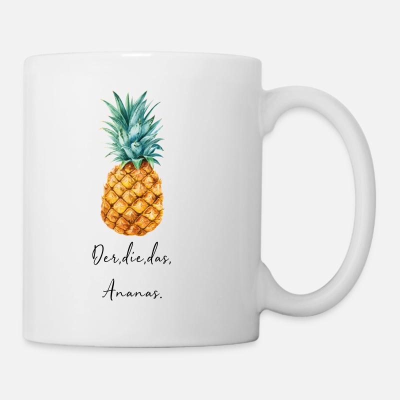 Ananas - Tasse - Weiß