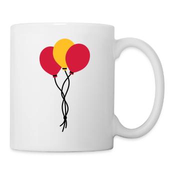 Drei Luftballons / trois ballons / trois ballons - Mug blanc - blanc - Droite